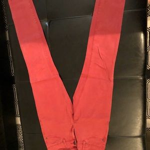 Blank NYC red skinny jeans